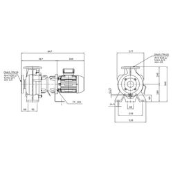 Wilo Rexa BLOC Abwasserpumpe V06.62-135DAH90L4, 400V, PN 10, DN 65, 1,5kW... WILO-6095637 4062679300702 (Abb. 1)