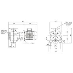 Wilo Rexa BLOC Abwasserpumpe V06.62-190DAHL100L4, 400V, PN 10, DN 65, 3/3,45kW... WILO-6095640 4062679300740 (Abb. 1)