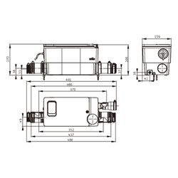 Wilo DrainLift MINI3 Abwasser-Hebeanlage XXS-EF, 0,15kW, 230V... WILO-6095126 4062679277998 (Abb. 1)