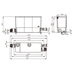Wilo DrainLift MINI5 Abwasser-Hebeanlage XS/C-EF, 0,45kW, 230V... WILO-6095129 4062679278322 (Abb. 1)