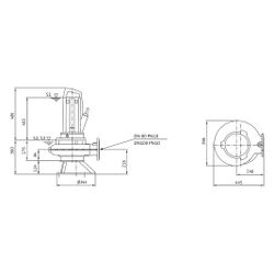 Wilo Rexa PRO Abwasser-Tauchmotorpumpe C08-535A/40T035X540/O, 400V, PN 10, DN 80/100, 3,4... WILO-6097796 4062679381602 (Abb. 1)