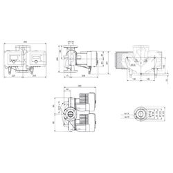 Wilo Stratos MAXO-D Nassläufer-Premium-Smart-Doppelpumpe 50/0,5-9, 456W, 230V, DN 50, PN ... WILO-2186231 4048482782331 (Abb. 1)