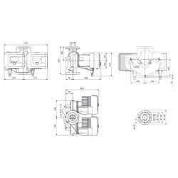 Wilo Stratos MAXO-D Nassläufer-Premium-Smart-Doppelpumpe 80/0,5-12, 1,212kW, 230V, DN 80,... WILO-2186239 4048482782416 (Abb. 1)