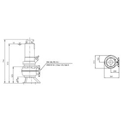 Wilo Rexa PRO Abwasser-Tauchmotorpumpe V10-428A/40T045X540/O, 400V, PN 10, DN 100, 4,5kW... WILO-6081915 4048482749754 (Abb. 1)