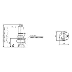 Wilo Rexa PRO Abwasser-Tauchmotorpumpe C10-518A/40T045X540/O, 400V, PN 10, DN 100, 4,5kW... WILO-6076773 4048482580029 (Abb. 1)