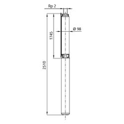 Wilo Unterwassermotor-Pumpe Sub TWU4.08-45-C Rp 2” 3x400V 7,5kW... WILO-6081631 4048482739076 (Abb. 1)