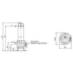 Wilo Rexa FIT Abwasser-Tauchmotorpumpe V05-224A/21T025-540/O, 400V, PN 10, DN 50, 2,5kW... WILO-6098162 4062679388380 (Abb. 1)