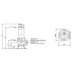 Wilo Rexa FIT Abwasser-Tauchmotorpumpe V06-212A/21T011-540/A, 400V, PN 10, DN 65/80, 1,1k... WILO-6098169 4062679388458 (Abb. 1)