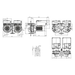 Wilo Yonos GIGA2.0-D Trockenläufer-Hocheffizienz-Doppelpumpe 50/1-39/7,5, 400V, DN 50, PN... WILO-2234728 4062679395388 (Abb. 1)