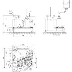 Wilo Abwasser-Hebeanlage DrainLift M 1/8 RV, DN80, 1x230V, 1.3kW... WILO-2528940  (Abb. 1)