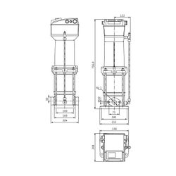 Wilo Multivert MVISE Hochdruck-Kreiselpumpe 210-3G, 2,0kW, 400V, G 1", PN 16... WILO-4225620 4048482836317 (Abb. 1)