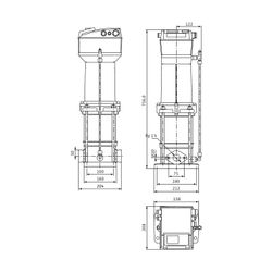 Wilo Multivert MVISE Hochdruck-Kreiselpumpe 410-3G, 2,0kW, 400V, G 1 1/4", PN 16... WILO-4225626 4048482836379 (Abb. 1)