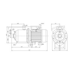 Wilo Hochdruck-Kreiselpumpe MP 305-DM/IE3... WILO-4210850 4048482692579 (Abb. 1)