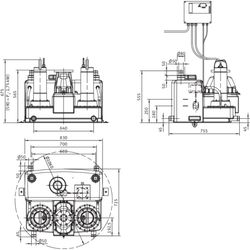 Wilo Abwasser-Hebeanlage RexaLift FIT L 2-10, DN80, 3x400V, 1.75kW... WILO-2536965  (Abb. 1)