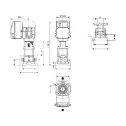 Wilo Hochdruck-Kreiselpumpe MVIE 9503/2-3/16/E/3-2-2G DN100 22kW... WILO-4166174 4048482229812 (Abb. 1)