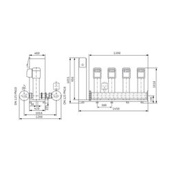 Wilo Mehrpumpenanlage SiBoost Smart 4 Helix VE2202-ES 4kW... WILO-2547344 4048482747439 (Abb. 1)