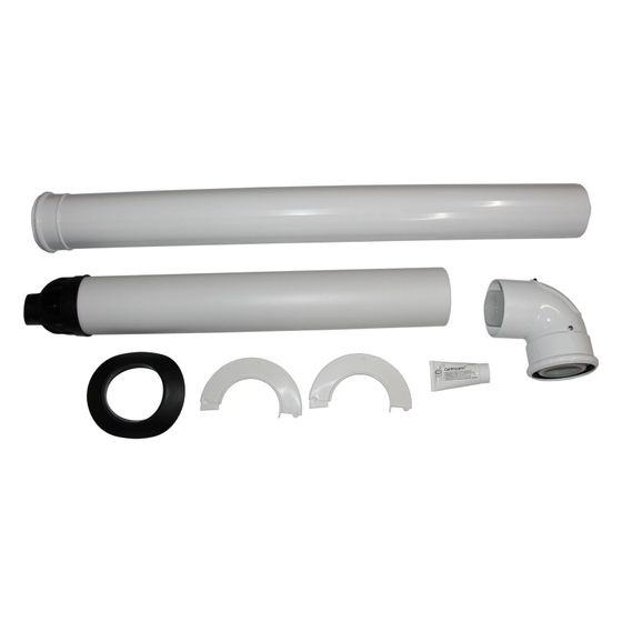 Wolf Anschluss-Set DN 80/125-C13x, Länge 880mm, raumluftunabhängig, Polypropylen