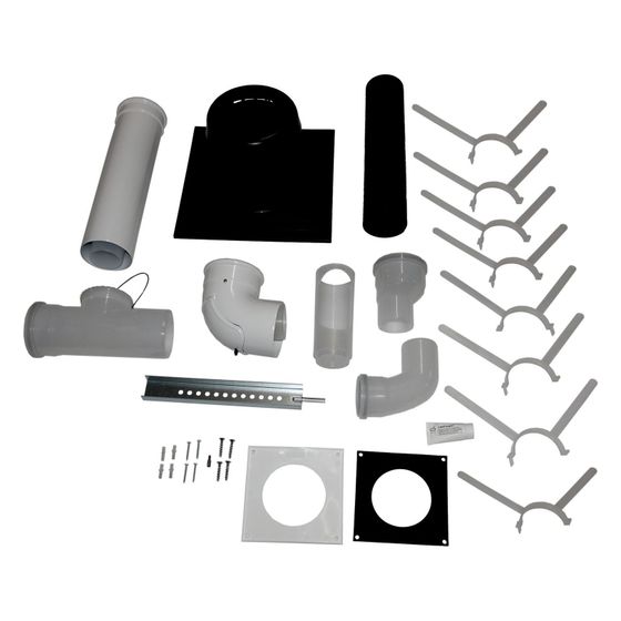 Wolf Anschluss-Set DN 80/125-C93x DN 110 im Schacht, Abdeckung Polypropylen