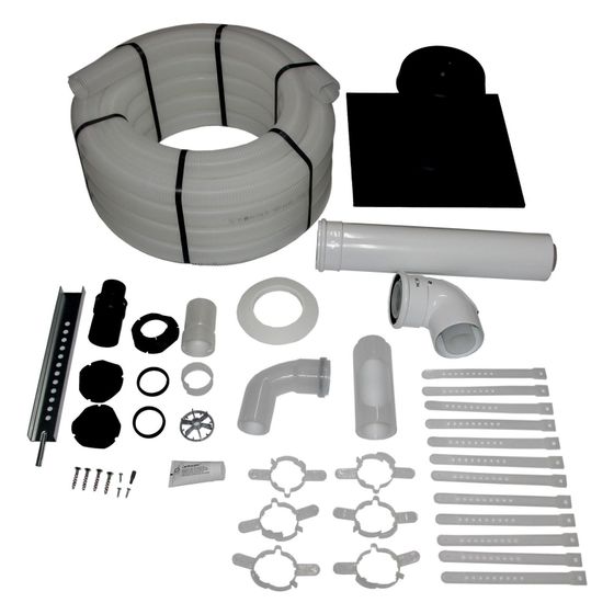 Wolf Anschluss-Set DN 60/100-C93x DN 60 flexibel im Schacht, Abdeckung Polypropylen