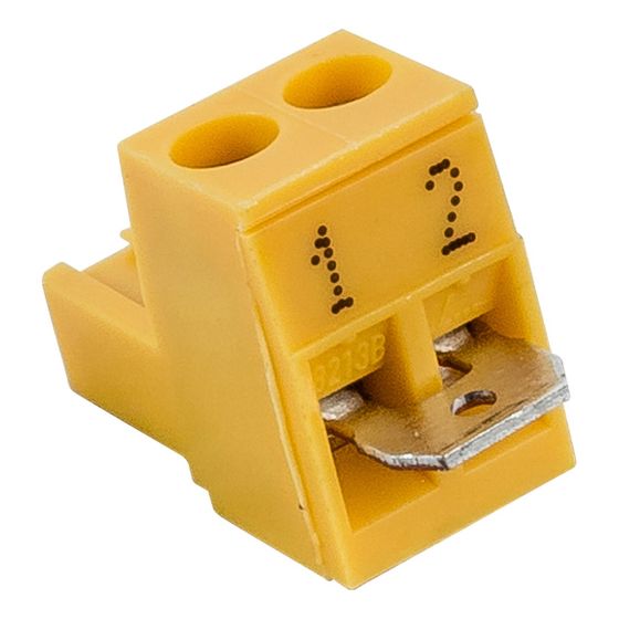 Wolf Gegenstecker 2-polig mit Brücke für Regelungssystem WRS, gelb