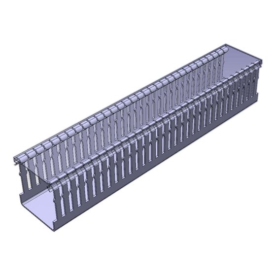Wolf Kabelkanal 60x65mm Länge 341 für BPH