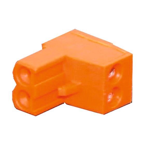 Wolf Gegenstecker 2-polig für WPM-1, reinorange