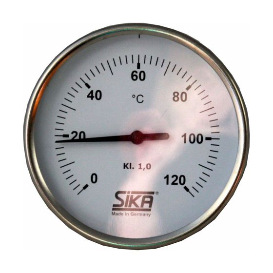 Wolf Thermometer Bimetall NG80 L 45mm für FWS, LS