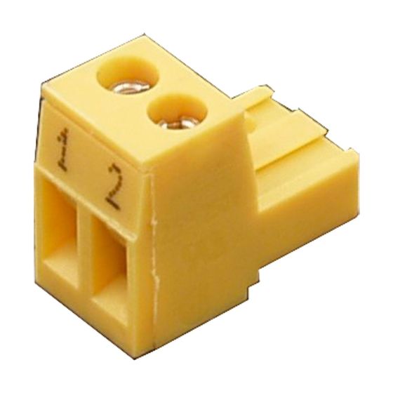 Wolf Gegenstecker 2-polig für R20 DigiCompact, gelb