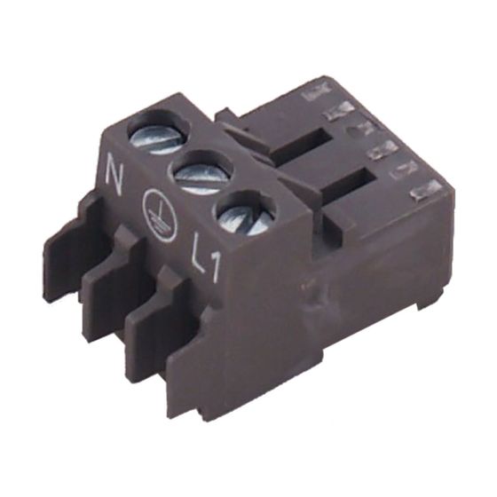 Wolf Gegenstecker Rast5 3-polig für Regelung für TGK, TGK-B, braun