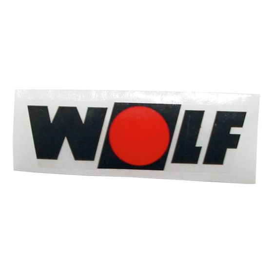 Wolf AUFKLEBER WOLF LOGO für Verrohrungsset Einstrang