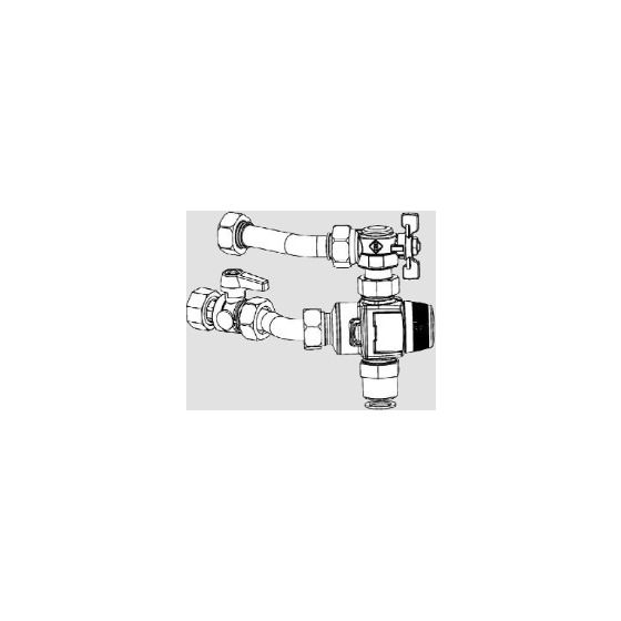 Wolf Rücklaufeinschichtset für Schichtenspeicher BSP-W 600/800 mit Wärmepumpe FWS-2-80