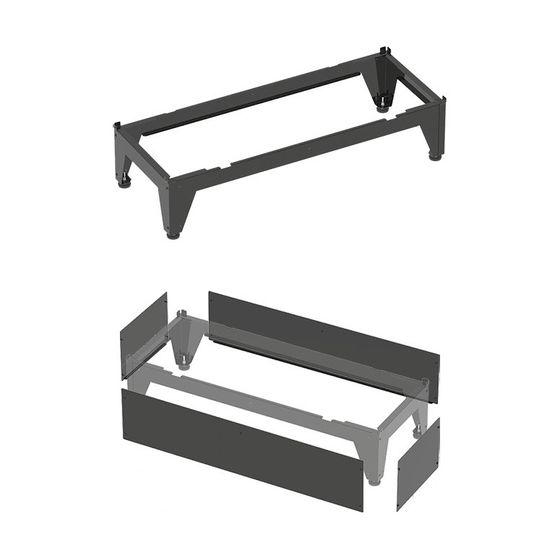 Wolf Paket Bodenkonsole CHA-07, 10 inkl. Verkleidung