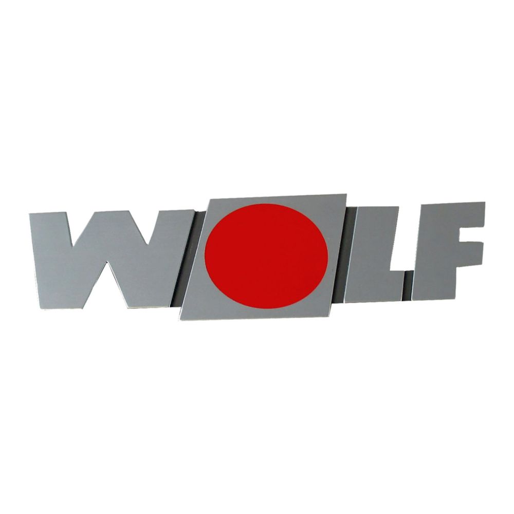 Wolf Firmenschild groß geklebt für BWL-1... WOLF-1720637  (Abb. 1)