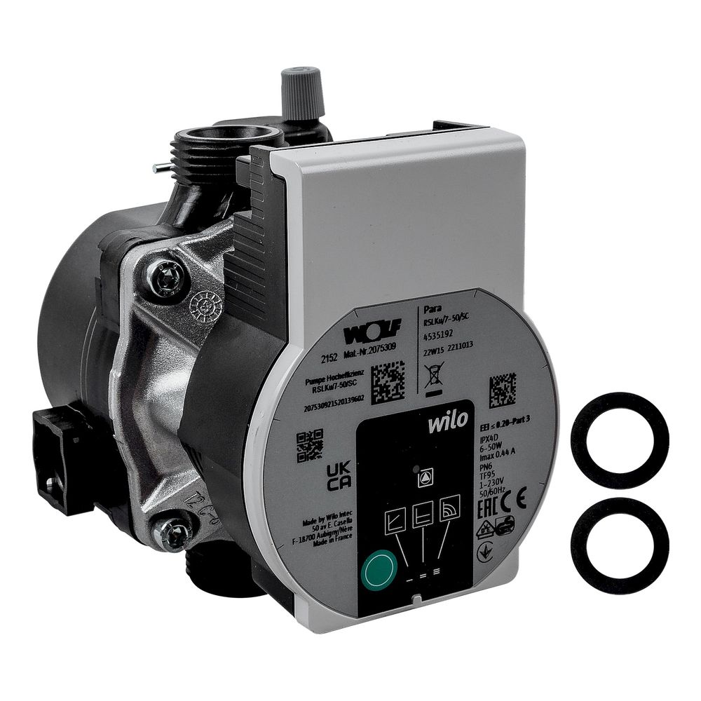 Wolf Heizkreispumpe Para RSL Ku/7-50 SC-12 für Gasbrennwertkessel CGB, Gasbrennwert-Zentr... WOLF-2075309 4045013498334 (Abb. 1)