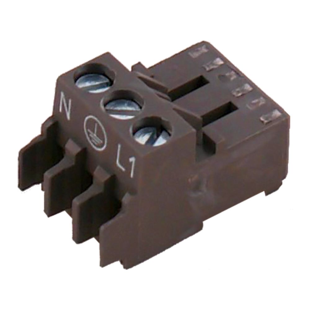 Wolf Gegenstecker braun 3-polig Rast5 für Regelung für TGK, TGK-B... WOLF-2794072  (Abb. 1)