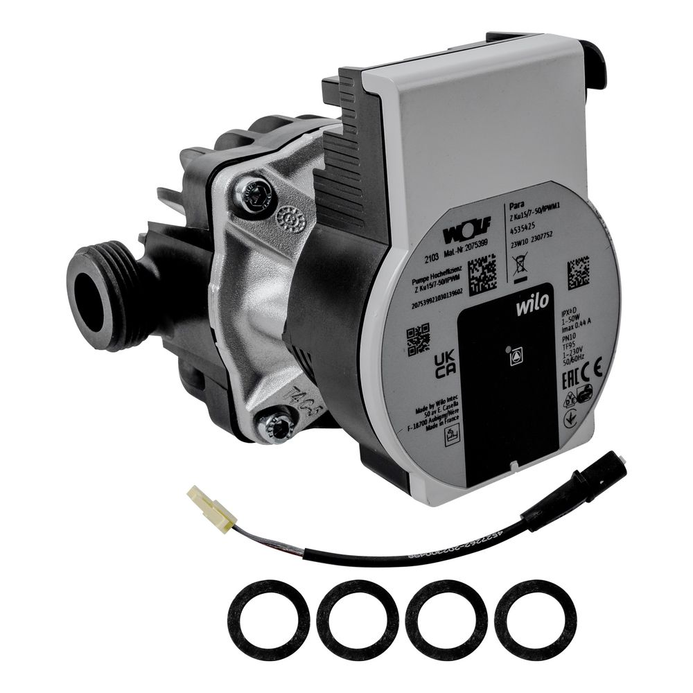 Wolf Pumpenset Schicht-Ladepumpe G 1” 130mm, Kunststoff für Ölbrennwertgerät TS-160... WOLF-8909170 4045013510883 (Abb. 1)