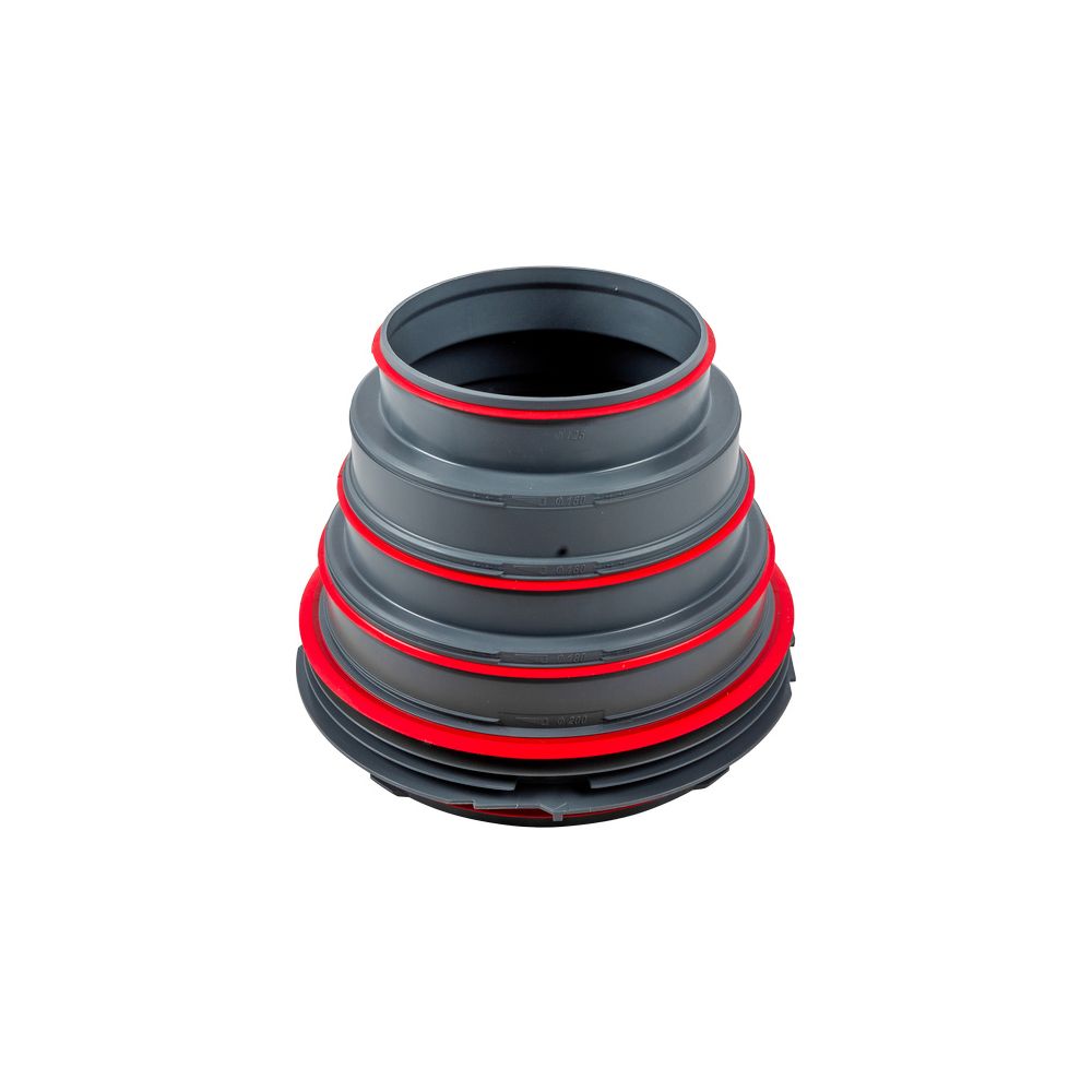 Wolf Adapter Luftverteiler ISO-Rohrsystem DN 125-200, Kunststoff... WOLF-2578208 4045013607408 (Abb. 2)