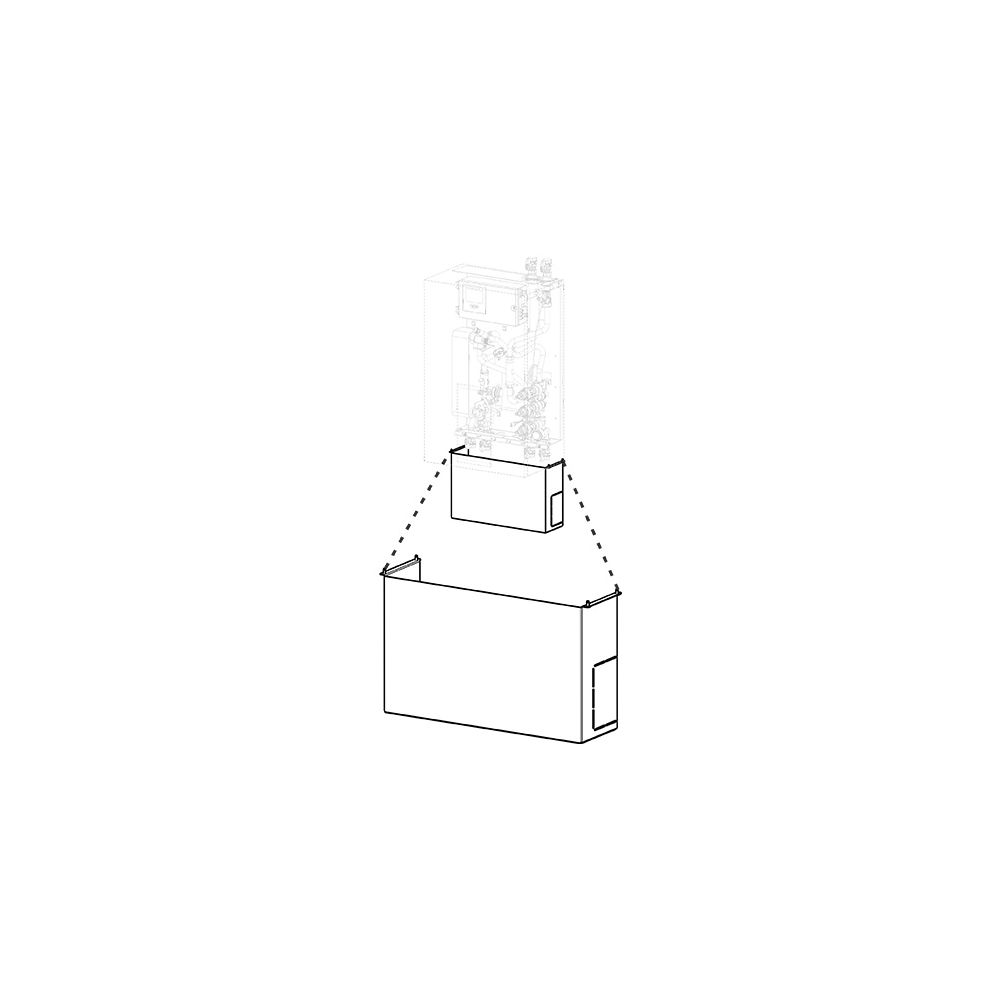 Wolf Verkleidung Anschlüsse für Wohnungsstation CAT-2 Convert... WOLF-8617356 4045013587533 (Abb. 1)