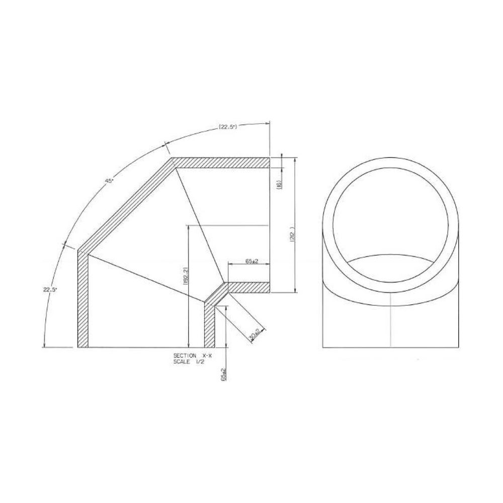 Wolf ISO-Rohrsystem Bogen DN 180 90 Grad... WOLF-2576011 4045013071438 (Abb. 2)