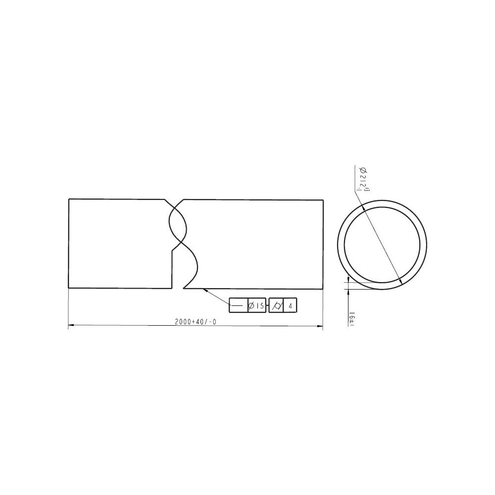Wolf ISO-Rohrsystem Rohr DN 180 Länge 2000mm... WOLF-2577371 4045013202542 (Abb. 2)