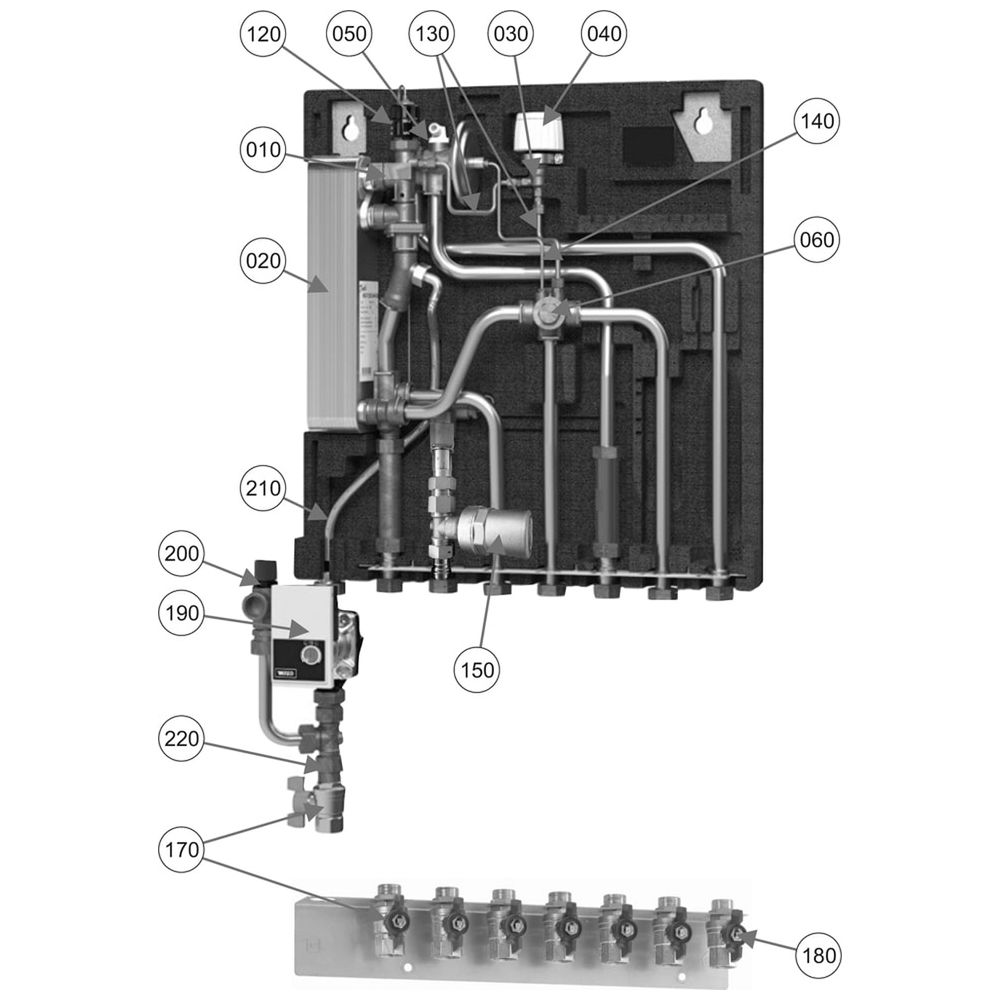 Wolf Wohnungsstation CAT-37 Typ: HT-ULTRA, WW-Leistung 52kW/18,4l/min, Heizleistung 10-15... WOLF-2072419 4045013335004 (Abb. 2)