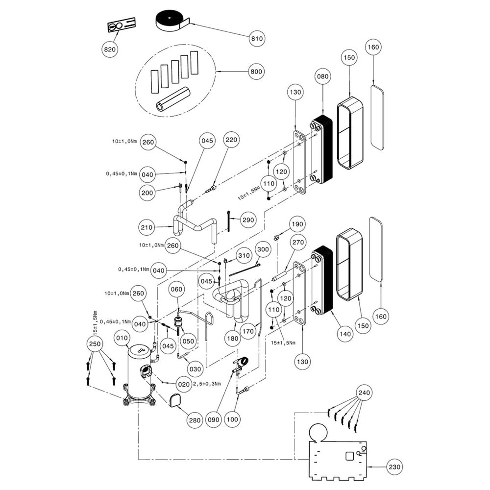 Wolf Sole-Wasser-Wärmepumpe BWS-1-10 Inneneinheit, R407C, 10,8kW bei B0/W35, 400V... WOLF-9145386 4045013131958 (Abb. 4)