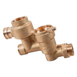 Wolf Ventilblock Heizungsrücklauf mit Sieb AG 3/4", für CAT-2 Convert, 2076026... WOLF-2076026 4045013577060 (Abb. 1)