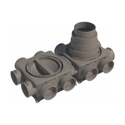 Wolf Luftverteiler flach mini 12-75 für CWL... WOLF-2577838 4045013359017 (Abb. 1)