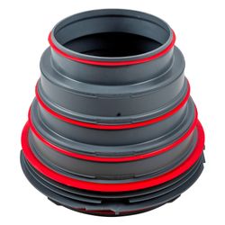 Wolf Adapter Luftverteiler ISO-Rohrsystem DN 125-200, Kunststoff... WOLF-2578208 4045013607408 (Abb. 1)