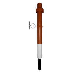 Wolf Dachdurchführung senkrecht C33x DN 80/125, Länge 1200-1700mm, Rotbraun... WOLF-2651475 4045013084704 (Abb. 1)