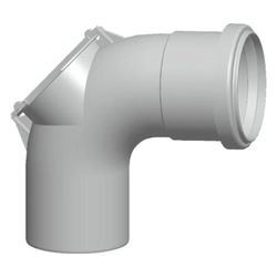 Wolf Revisionsbogen DN 110 einwandig 87 Grad, Polypropylen... WOLF-2651571 4045013085602 (Abb. 1)