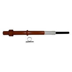Wolf Dachdurchführung senkrecht C33x DN 60/100, Länge 1200-1700mm, Rotbraun... WOLF-2651704 4045013073883 (Abb. 1)