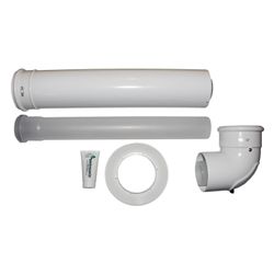 Wolf Anschluss-Set DN 60/100-C43x, raumluftunabhängig, Weiß... WOLF-2651751 4045013086098 (Abb. 1)
