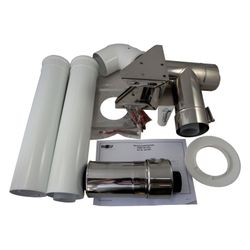 Wolf Anschluss-Set DN 60/100-C53x DN 60/100 an der Fassade, raumluftunabhängig... WOLF-2651907 4045013235403 (Abb. 1)